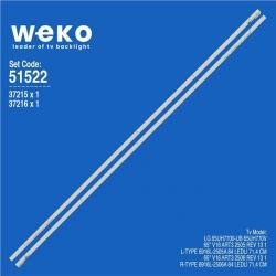 Wkset-6522 37215X1 37216X1 65 V16 Art3 2505/6 Rev 13 1 L/R-Type  2 Adet Led Bar (84Led)