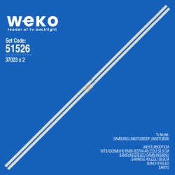 Wkset-6526 37023x2 v0t8-550sm0-r0 bn96-50379a 2 adet led bar (40led)