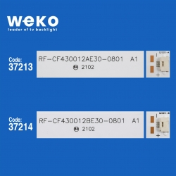 Wkset-6532 37220x2 37221x2 rf-cf430012a/be30-0801 a1 a/b type 4 adet led bar (8+8lens)