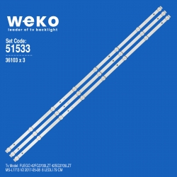Wkset-6533 36103x3 ms-l1713 v2 sj.cx.d4200402-3030cs-m  3 adet led bar