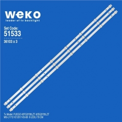 Wkset-6533 36103X3 Ms-L1713 V2 Sj.Cx.D4200402-3030Cs-M  3 Adet Led Bar