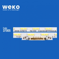Wkset-6539 37005x2 bn96-52587a rev00 es43sv8fpkwa36  2 adet led bar (36led)