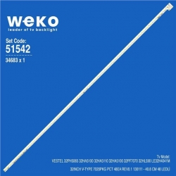 Wkset-6542 34683X1 32Inch V-Type 7020Pkg Pct 48Ea Rev0.1  1 Adet Led Bar (48Led)
