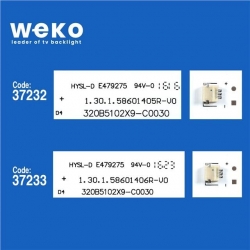 Wkset-6553 37232X1 37233X1 320B5102X9-C0030  2 Adet Led Bar