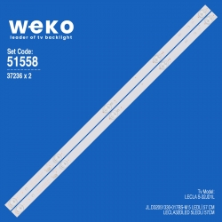 Wkset-6558 37236x2 jl.d32051330-017bs-m 2 adet led bar