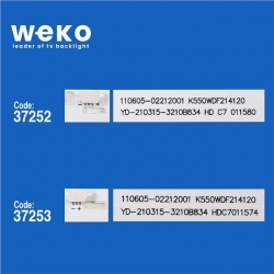 Wkset-6579 37252X2 37253X8 K650wdf A3 10 Adet Led Bar