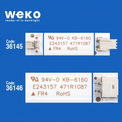 Wkset-6594 36145x5 36146x5 k500wd 4708-k500wd-a3213k01 typ-a/b 10 adet led bar