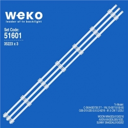 Wkset-6601 35223X3 E-Ska43d730 3*7 - Yal13-00715150-00-G08-210-220-3.2-3.4  3 Adet Led Bar (50675 İle Uyumlu)