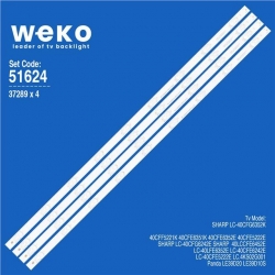 Wkset-6624 37289X4 Rf-Aj400e32-0901S-04 A2  4 Adet Led Bar