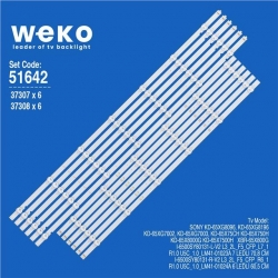 Wkset-6642 37307X6 37308X6  I-6500Sy80131-L-V2 / R-V2  12 Adet Led Bar