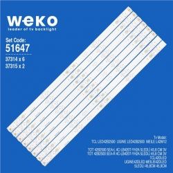 Wkset-6647 37314X6 37315X2 Tot 42B2500 5Ea-L / R  8 Adet Led Bar