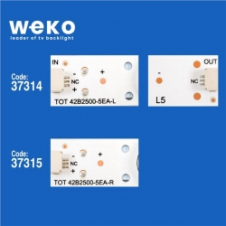 Wkset-6647 37314X6 37315X2 Tot 42B2500 5Ea-L / R  8 Adet Led Bar