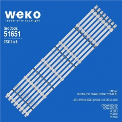 Wkset-6651 37319X8 Js-D-Ap5516-062Ec(71233)  8 Adet Led Bar (3V)