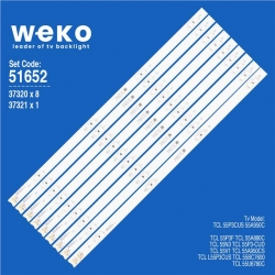 Wkset-6652 37320X8 37321X1 Gıc55lb87/88_3030F 2.1_V0.1_20170118 9 Adet Led Bar
