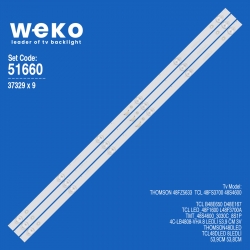 Wkset-6660 37329x9 tmt_48s4600_3030c_8s1p 4c-lb4808-vha 9 adet led bar