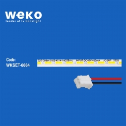 Wkset-6664 js-lb-s-jp32e9/e8-145a20a 70 ledli 40 cm 3v  1 adet led bar (70led)