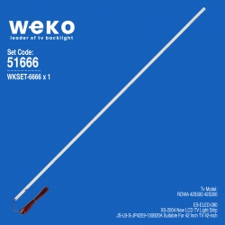 Wkset-6666 js-lb-s-jp42e9-155b20a 75 ledli 54 cm 3v  1 adet led bar (54led)
