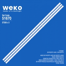 Wkset-6670 37338x3 shineon 2d04040 rev.a ms-l2405 v2  3 adet led bar