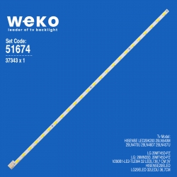 Wkset-6674 37343x1 v290b1-le2-tlem4  1 adet led bar (32led)