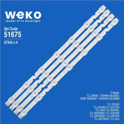 Wkset-6675 37344X4 Gıc50lb24_3030F2.1D  4 Adet Led Bar