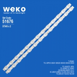 Wkset-6676 37345x2 gic50lb45-3030f2.1d-v1 4c-lb5013-zm04j  2 adet led bar