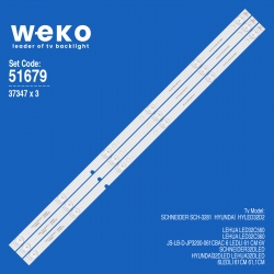 Wkset-6679 37347x3 js-lb-d-jp3200-061cbac  3 adet led bar 6v