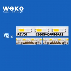 Wkset-6700 37014x2 bn96-52590a rev00 es60svqfpbga72 2 adet led bar çift soket (72led)