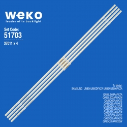 Wkset-6703 37011x4 bn96-52592a rev00 es85sv8fpkwa52 4 adet led bar (52led)