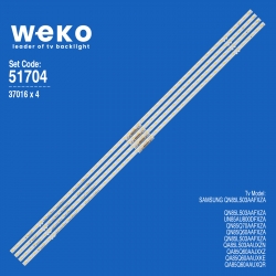 Wkset-6704 37016x4 bn96-52583a rev00 es85svqfpbga54 4 adet led bar two color (iki renk) (54led)