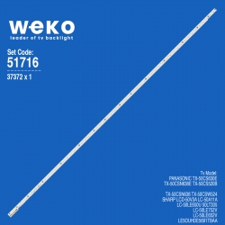 Wkset-6716 37372x1 v500hj1-le8-trem02 6202b0009l101  1 adet led bar (56led)