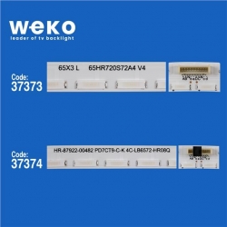 Wkset-6717 37373X1 37374X1 65Hr720s72a4 /B4 V4 2 Adet Led Bar (72Led)