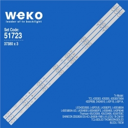 Wkset-6723 37380X3 Shıneon 2D02636 Ds-4C-Lb4308-Ym01j  3 Adet Led Bar