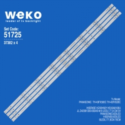 Wkset-6725 37382x4 jl.d42581330-003as-m 4 adet led bar
