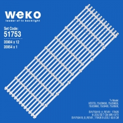 Wkset-6753 35904x12 35954x1 svv750a19_a/b  13 adet led bar