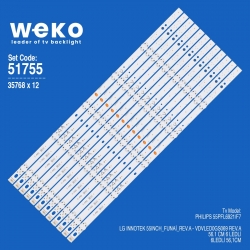 Wkset-6755 35768x12 lg innotek 55inch_funai_rev.a - uduled0gs069 rev.a 12 adet led bar