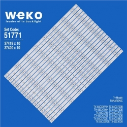 Wkset-6771 37419X10 37420X10 Tb5507u V0_01/Tb5507u V1_01 20 Adet Led Bar
