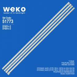 Wkset-6773 37423x2 37424x2 sts700a02_54led_a/btype_rev.4  4 adet led bar