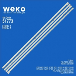 Wkset-6773 37423X2 37424X2 Sts700a02_54Led_A/Btype_Rev.4  4 Adet Led Bar