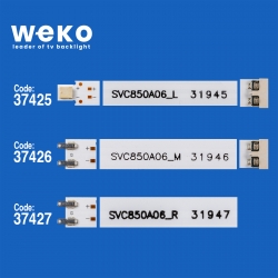 Wkset-6774 37425x6 37426x6 37427x6 svc850a06_l/m/r bn96-51025a/26a/27a 18 adet led bar