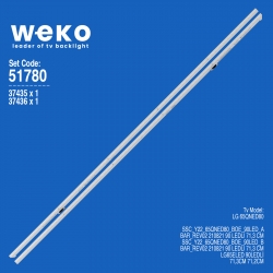 Wkset-6780 37435x1 37436x1 ssc_y22_65qned80_boe_90led_a/b  2 adet led bar (90led)