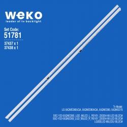 Wkset-6781 37437x1 37438x1 ssc_y22_55qned8s_lgd_66led_l/r 2 adet led bar (66led)