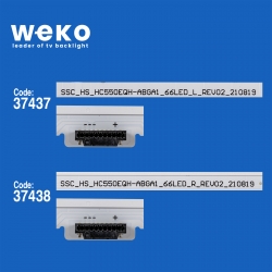 Wkset-6781 37437x1 37438x1 ssc_y22_55qned8s_lgd_66led_l/r 2 adet led bar (66led)