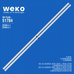 Wkset-6784 37443x1 37444x1 ssc_hs_hc500eqf_vkga1_60led_l/r  2 adet led bar (60led)