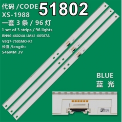 Wkset-6802 37466X3 V8Q7-750Sm0-R1 Lm41-00587A 3 Adet Led Bar (96Led)
