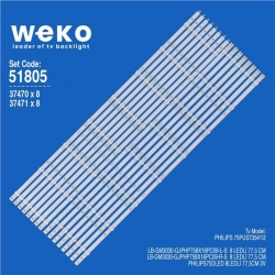 Wkset-6805 37470X8 37471X8 Lb-Gm3030-Gjphp758x16pc09-L/R 16 Adet Led Bar