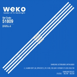 Wkset-6809 37476x4 l1_au8/9k sdp_g0_dfm s37(1)_r1.0 v28_100  4 adet led bar (37led)
