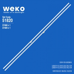Wkset-6820 37488x1 37489x1 lb55074 v2_00/v3_00  2 adet led bar (60led)
