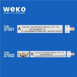 Wkset-6830 37501X8 37502X2 Led55d06a/B-Zc29ag 10 Adet Led Bar