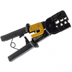Yeskit YK-376M RJ11-RJ12-RJ22-RJ45 3'Lü Soket Sıkma Pensesi