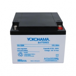 Yokohama YH-122.6 12 Volt  26 Amper Akü (165X176x125 Mm)